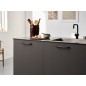 S Maner SPACE negru poros,lungime 209mm
